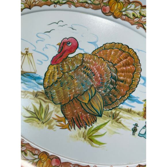 Brookpark Lg Thanksgiving Turkey Platter Oval Serving Tray‎ Melamine 21" Harvest - Picture 5 of 9